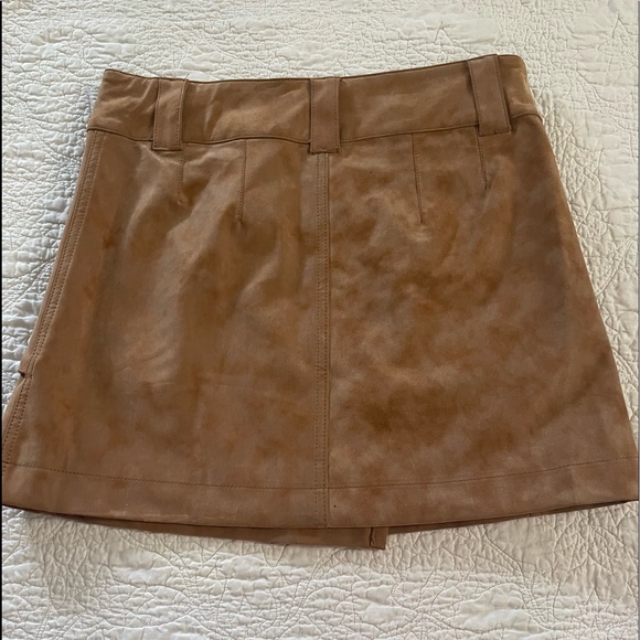 NWT Free People Camel Mini Skirt Size 8 - Picture 2 of 4